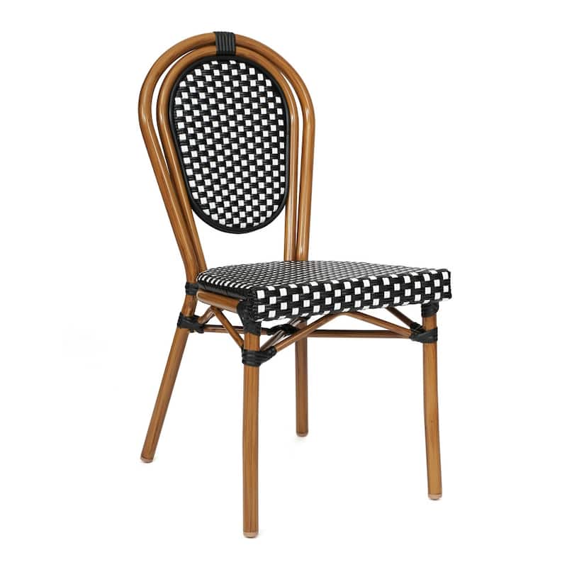 Indoor/Outdoor Commercial Bistro Set with Table and Four Chairs