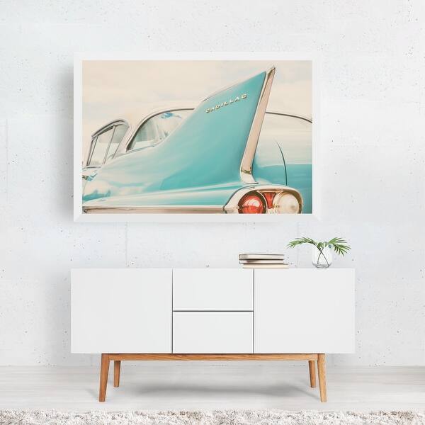 Shop American Cadillac Car Cars Classic Car Framed Wall Art Print Overstock 31467749