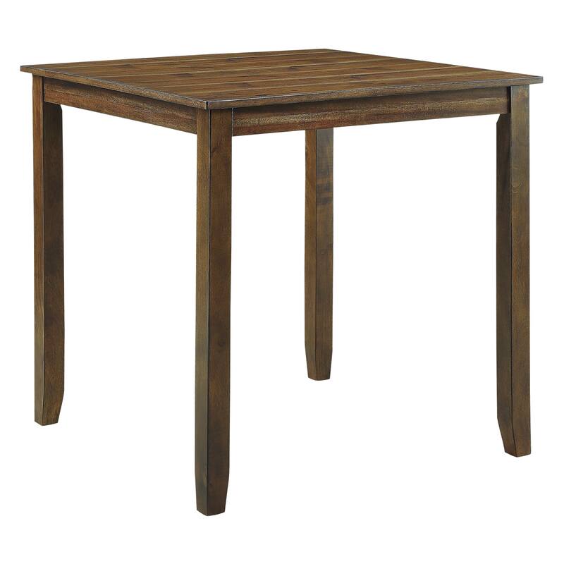 5 Piece Counter Height Dining Table Set, Wooden Kitchen Dining Room Furniture Set with Square Table and 4 Chairs