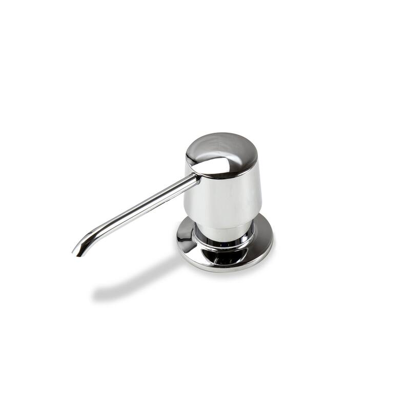 Luxier SC04-T Countertop Deck-Mount Metal Soap and Lotion Dispenser - Chrome