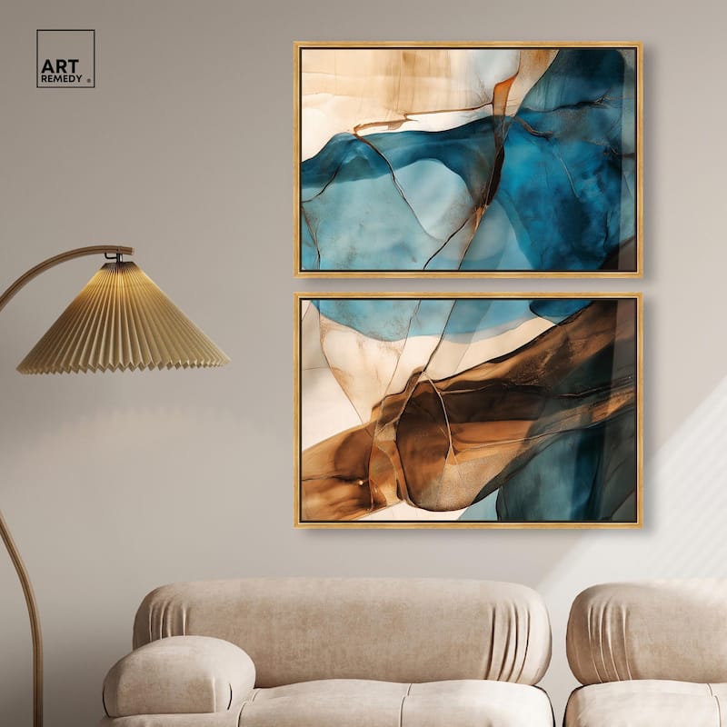 Glitch Aesthetic III Canvas Set of 2 by Art Remedy