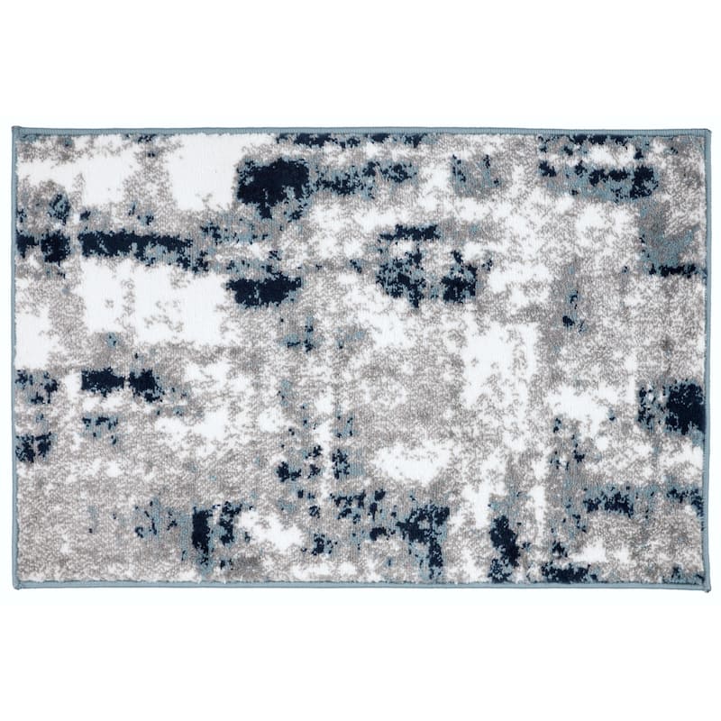 World Rug Gallery Contemporary Abstract Distressed Area Rug
