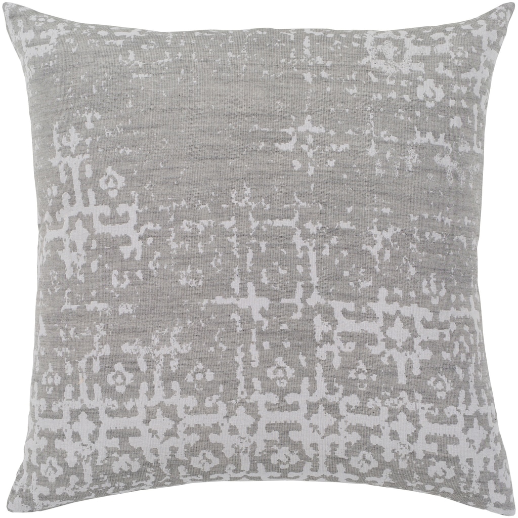 Artistic Weavers Leopold Grey & White Feather Down Throw Pillow (20" x 20")