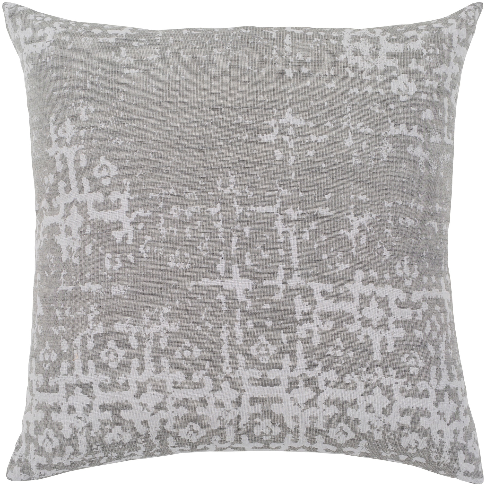 Artistic Weavers Leopold Grey & White Feather Down Throw Pillow (20" x 20")