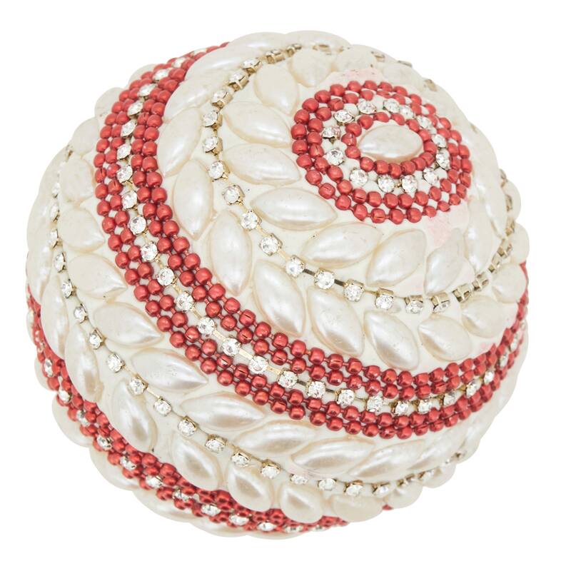 Glimmer Globe Beaded Orb (Set of 4) - 3"