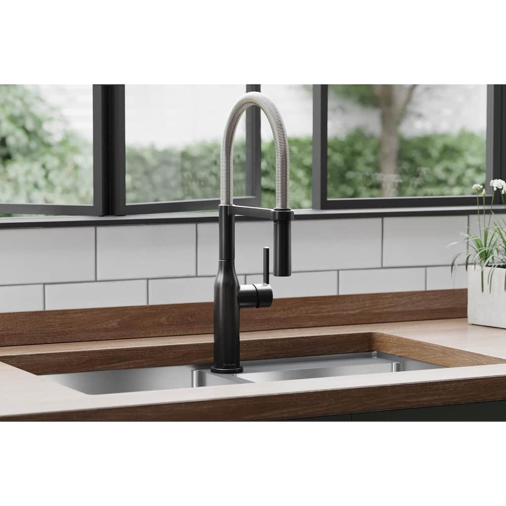 Elkay Avado Single Hole Kitchen Faucet with Semi-professional Spout and Forward Only Lever Handle