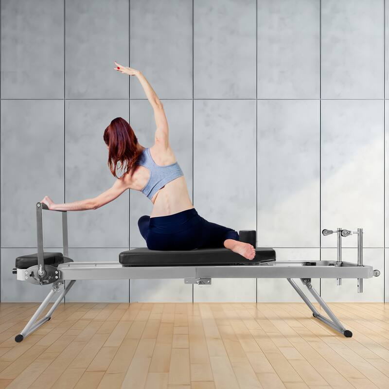 ZENOVA Pilates Reformer，Foldable Pilates Reformer Machine for Home and Gym Use