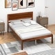 preview thumbnail 2 of 8, Costway Full/Queen/Twin Size Wooden Platform Bed Frame with Headboard