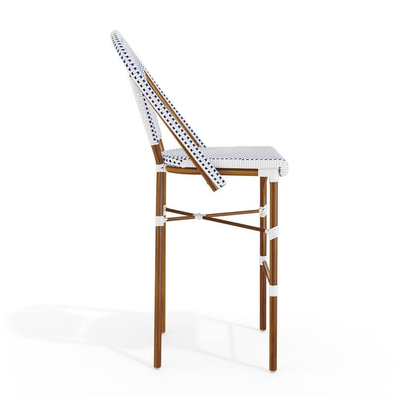 Martha Stewart 2PK All-Weather Stackable Patio Bistro Bar Stools - 18.5"W x 23.25"D x 45.75"H