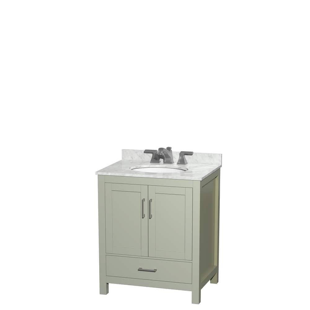 Wyndham Collection Sheffield Single Vanity Set
