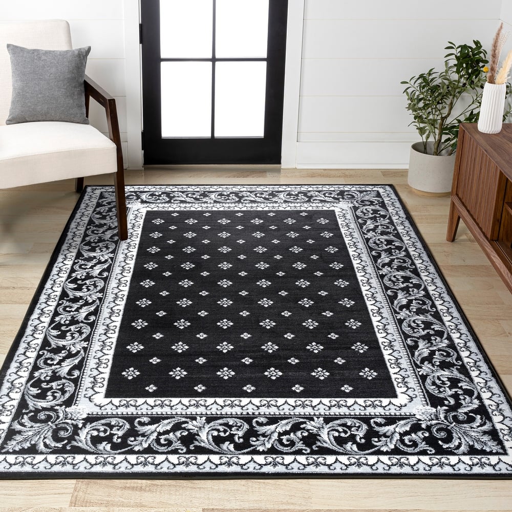 JONATHAN Y Marrakesh French Border Area Rug