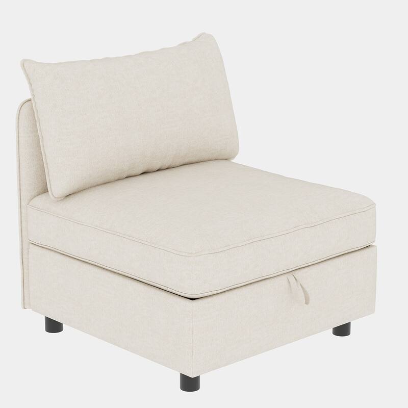 Modular Sleeper Sofa Bed Convertible U-shape Recliner wStorage Ottoman