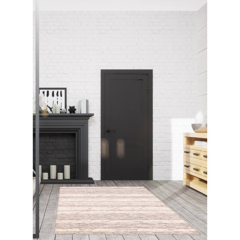 ECARPETGALLERY Hand-knotted Tangier Grey Wool Rug - 5'5 x 7'10