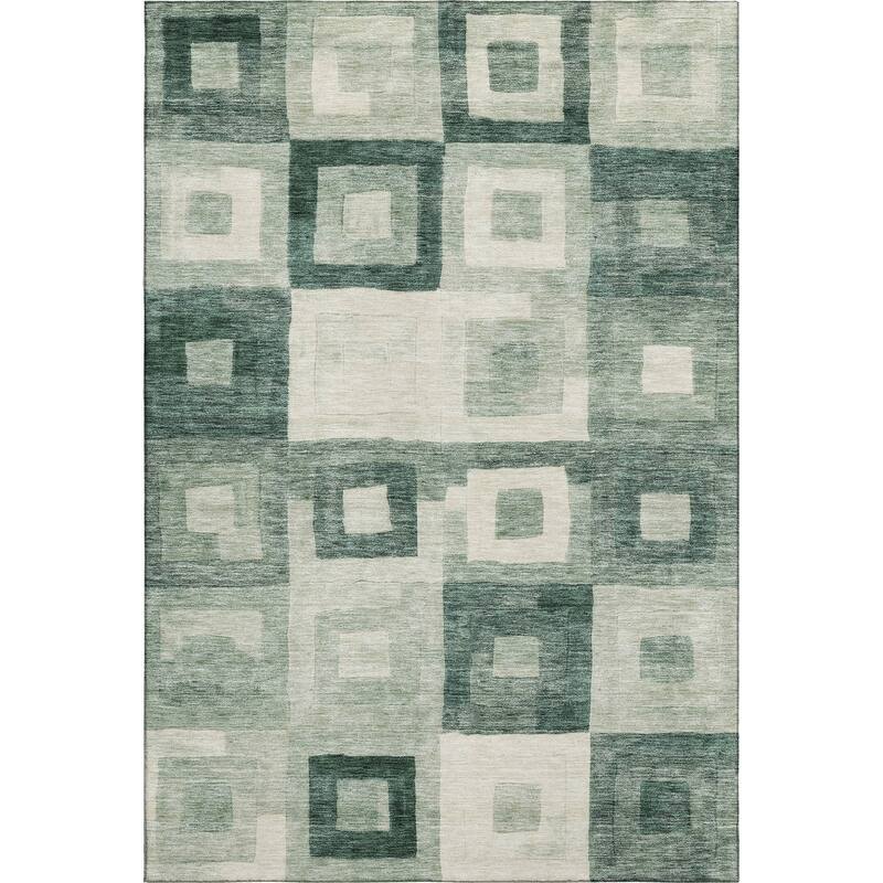 Premium Washable Super Soft Blocky Contemporary Mayfield Rug