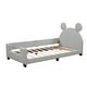 preview thumbnail 8 of 20, Twin Upholstered Daybed with Carton Ears Headboard, Grey