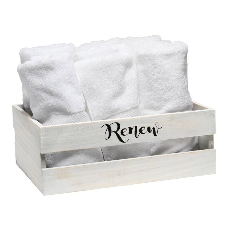 Elegant Designs Three Piece Decorative Wood Bathroom Set
