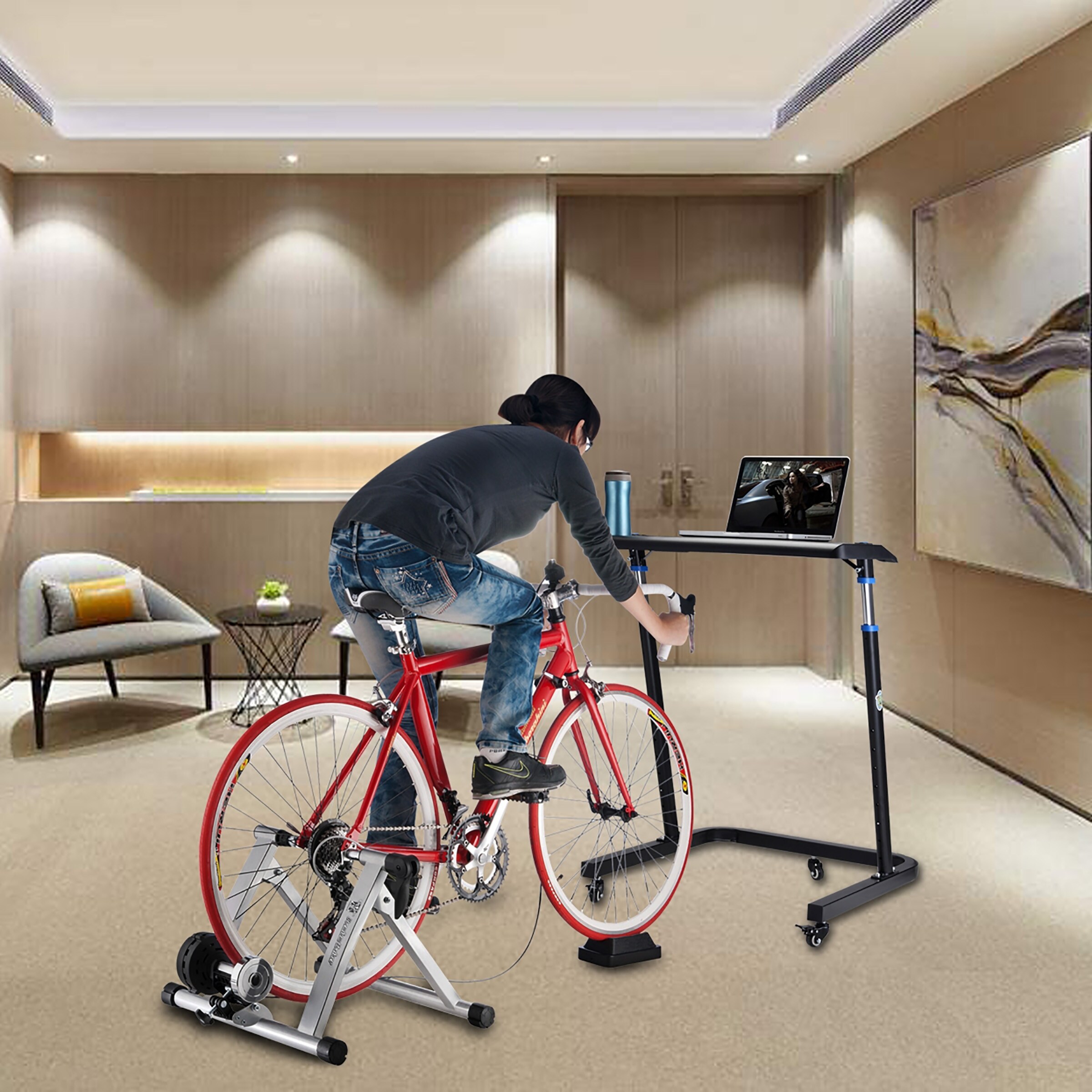 Bike trainer computer clearance stand