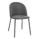 preview thumbnail 27 of 59, Carson Carrington Modern Fabric Dining Chairs (Set of 2) Dark Grey
