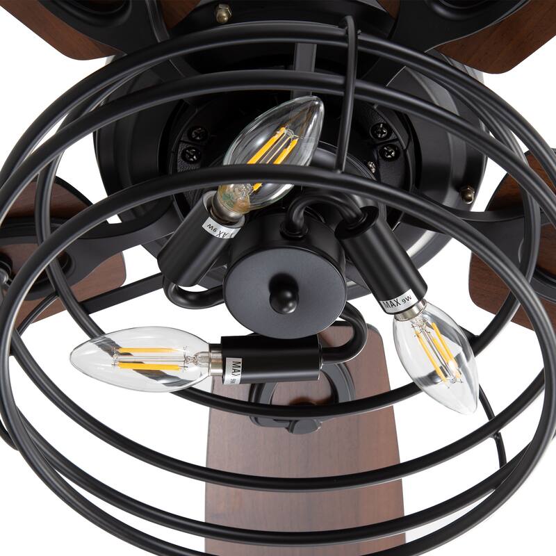 Modern Ceiling Fan with LED Light & Remote Control