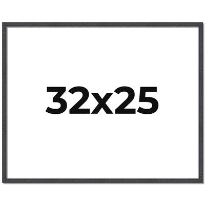 32x25 Frame Brown Solid Wood Picture Frame - Complete Modern Photo