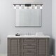 preview thumbnail 8 of 10, Acroma 6 - Light Dimmable Vanity Light-UL - N/A Weathered Walnut
