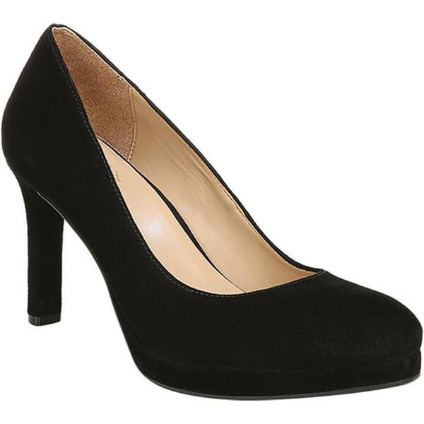 naturalizer black suede pumps