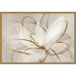 Transparent Beauty III (Floral) by Eva Watts Framed Canvas Art