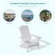 preview thumbnail 5 of 6, Bonosuki Patio Faux Wood Adirondack Chair Weather Resistant-Set of 2
