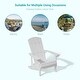 preview thumbnail 5 of 5, Bonosuki Weather-resistant Wood Outdoor Adirondack Chairs-Set of 4