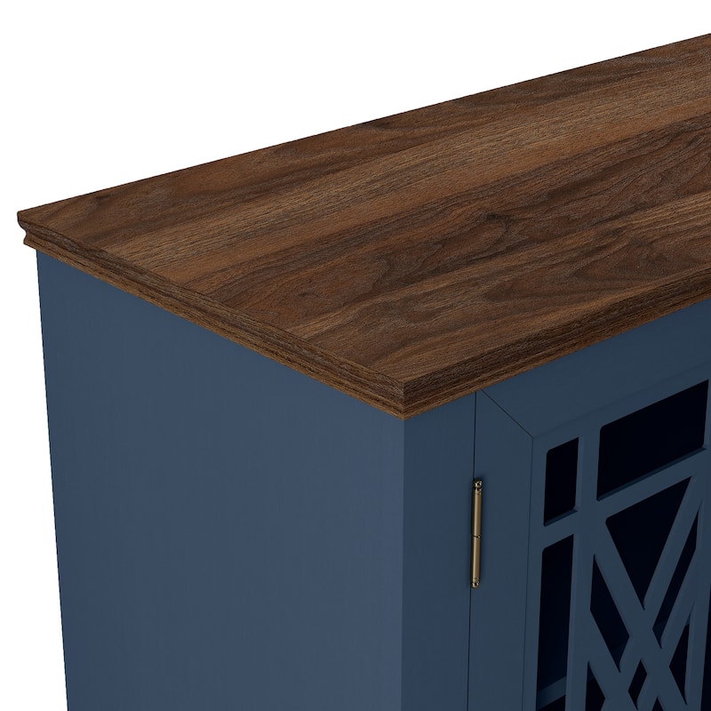 38" Vintage Style Kitchen Accent Buffet Sideboard Cabinet