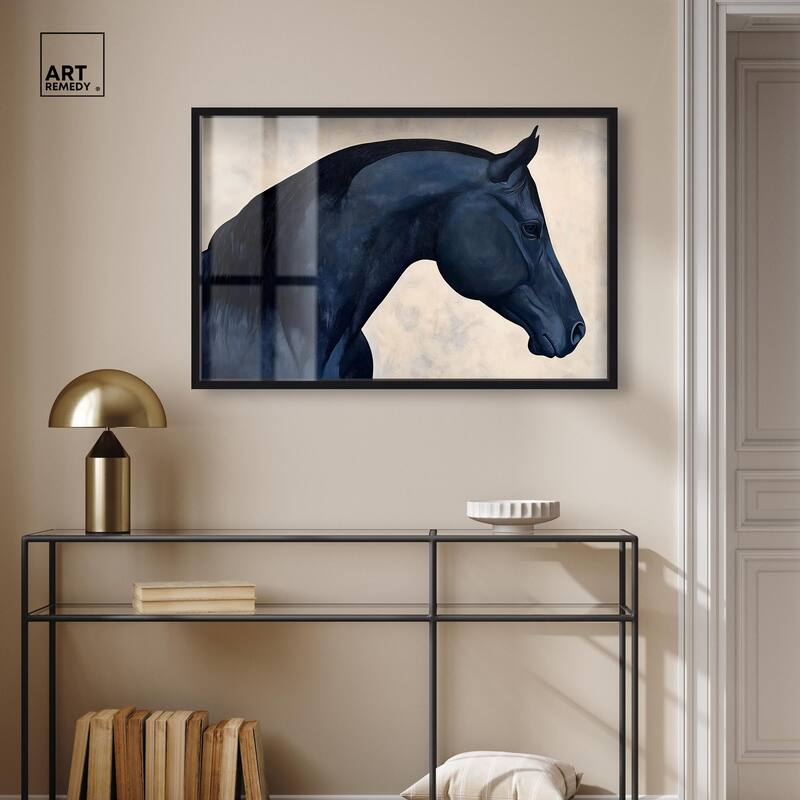 Blue Horse II Shadowbox by Art Remedy
