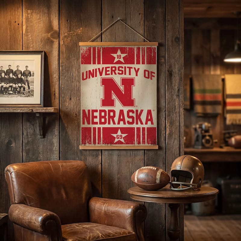 University of Nebraska Canvas Wall Tapestry