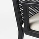 preview thumbnail 19 of 21, Clara Cream Fabric Seat with Cane Back and Light Brown Solid Wood Frame Dining Chair