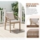 preview thumbnail 8 of 8, Outdoor Acacia Wood Dining Set 7-Piece Rope Weave Dining Chairs And Table with Umbrella Hole