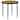 Hayden Round Wood Top Side Table Natural Mango and Black