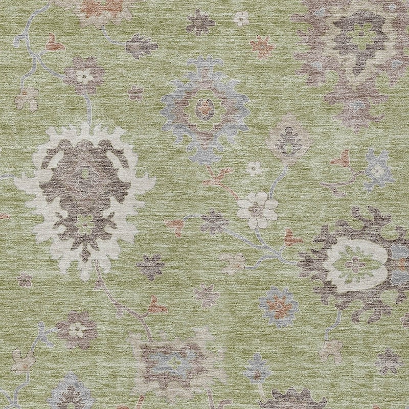 HomeRoots Floral Traditional Rectangle Outdoor Rug