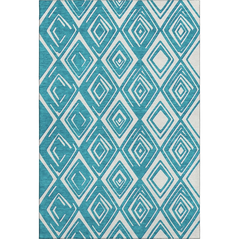 Premium Washable Super Soft Diamond Cascade Mayfield Rug