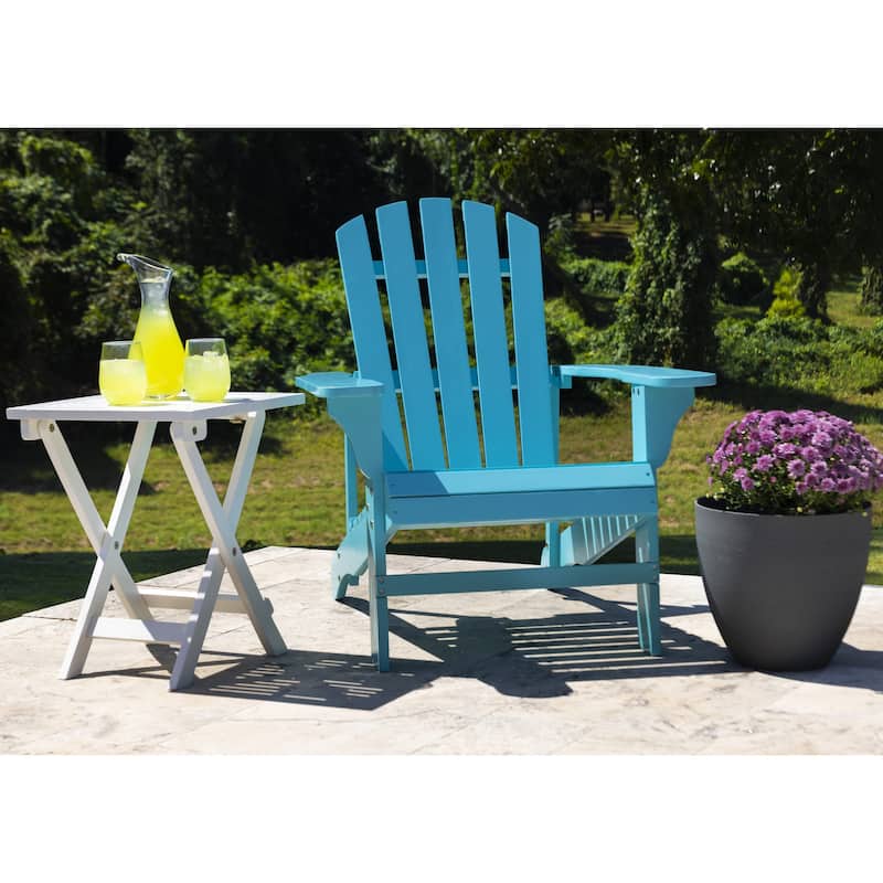Leigh Country TX 38999 Adult Adirondack Chair Turquoise