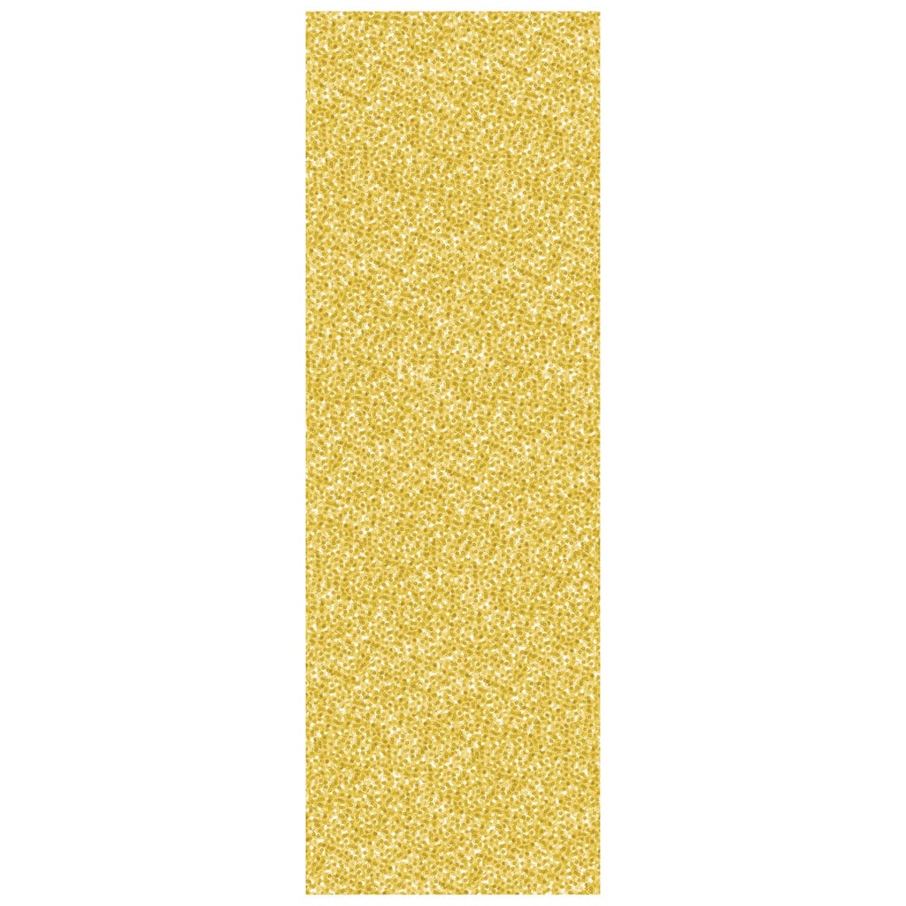 16" Yellow Sequined Covered Tablecover