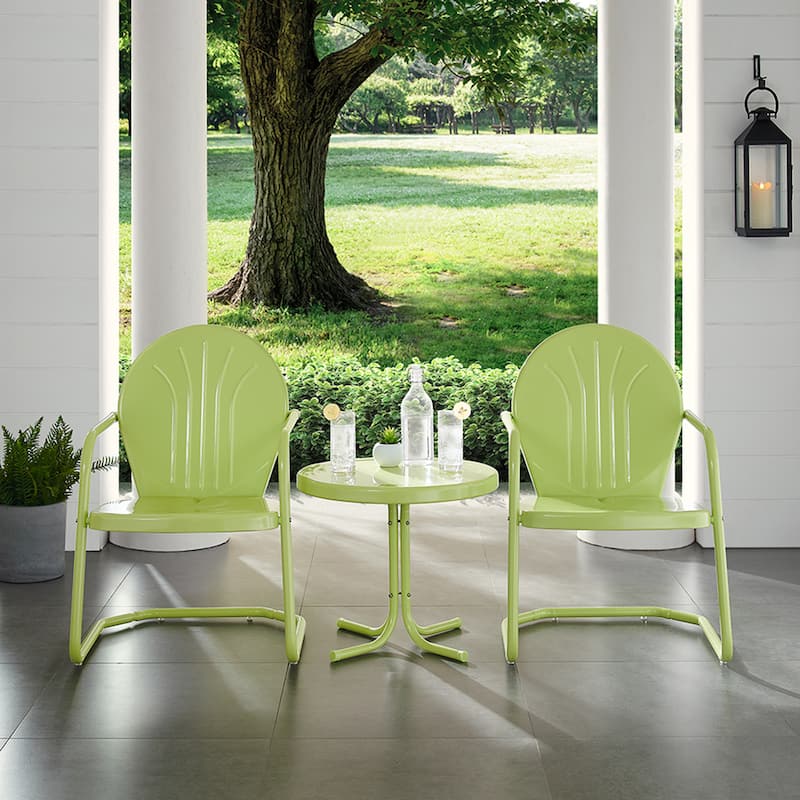Crosley Griffith 3-piece Metal Outdoor Armchair Set