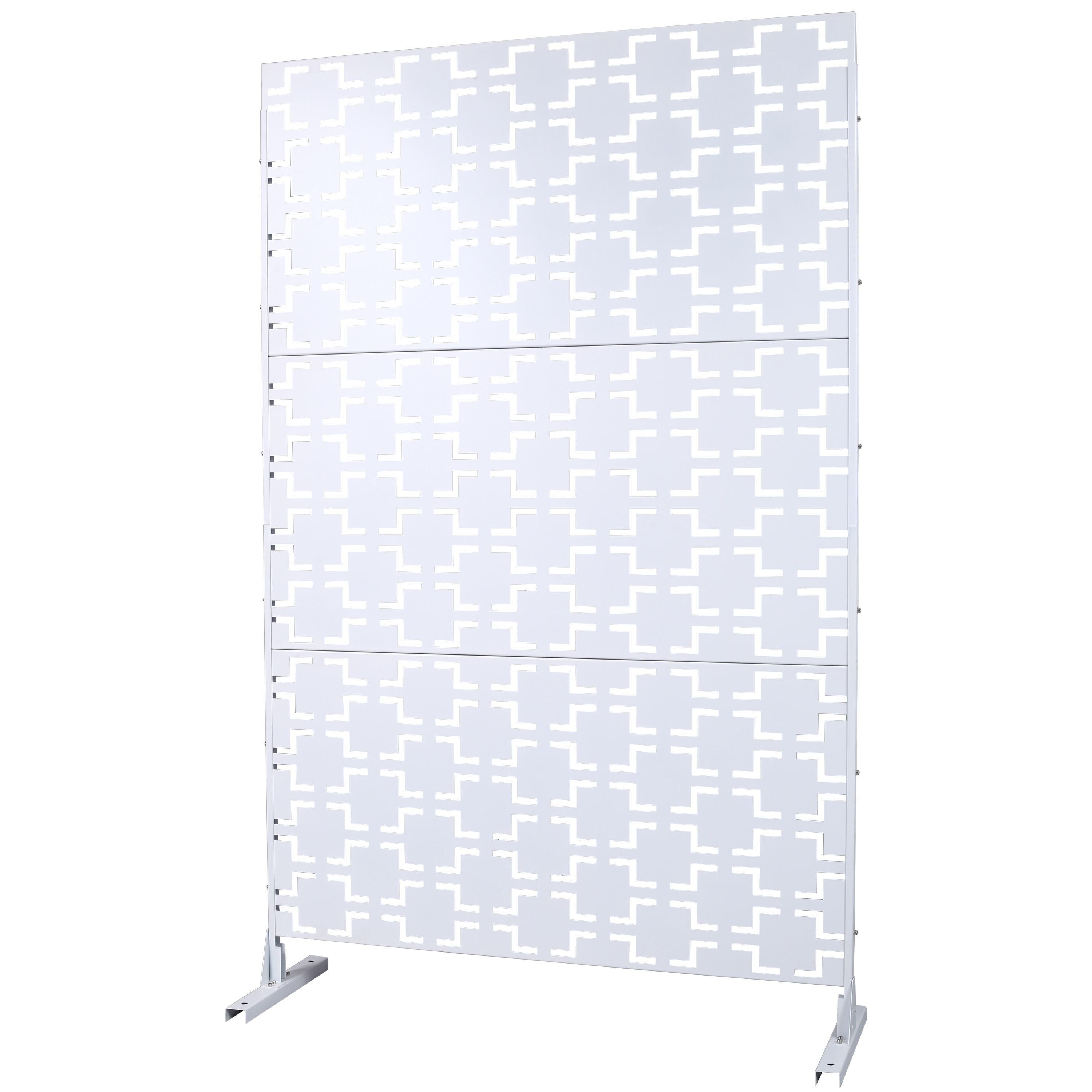 Outdoor & Indoor Privacy Screen Metal Privacy Screen 76" H×48" W