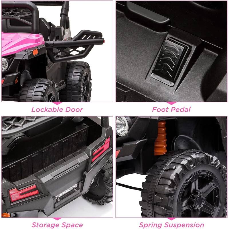 12V Ride On UTV, Kid Electric Powered Wheel Vehicle for Kids Gift