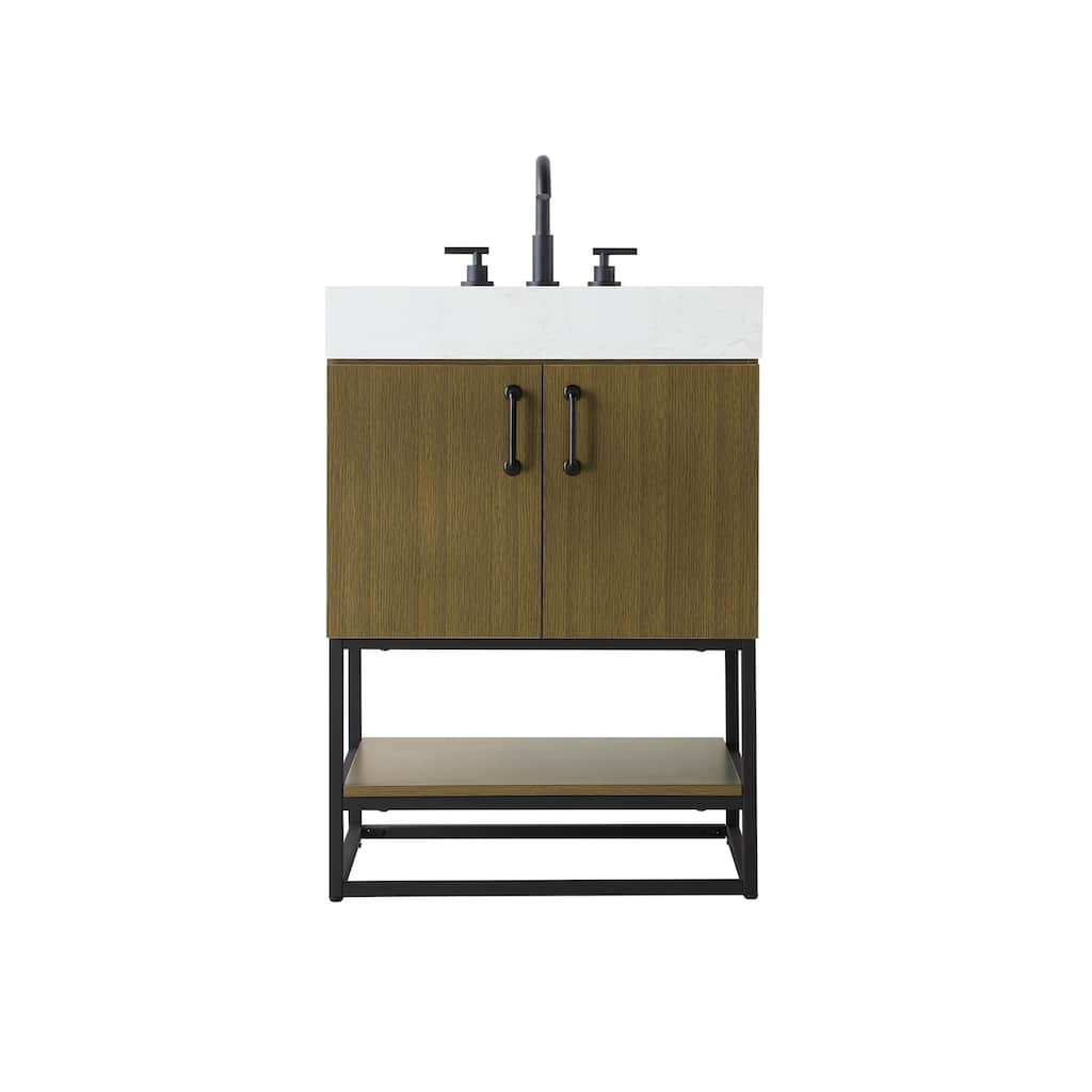 Elegant Lighting VF29224 Caroline 24" Free Standing Single Basin