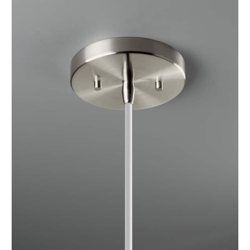 Carson Carrington Sallebacka 1-light Matte White Small Pendant - Polished Chrome, Matte White, White
