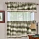 preview thumbnail 14 of 26, Buffalo Check Gingham Kitchen Curtain Tier Pairs, 58x36 Inches - 58x36 Inches