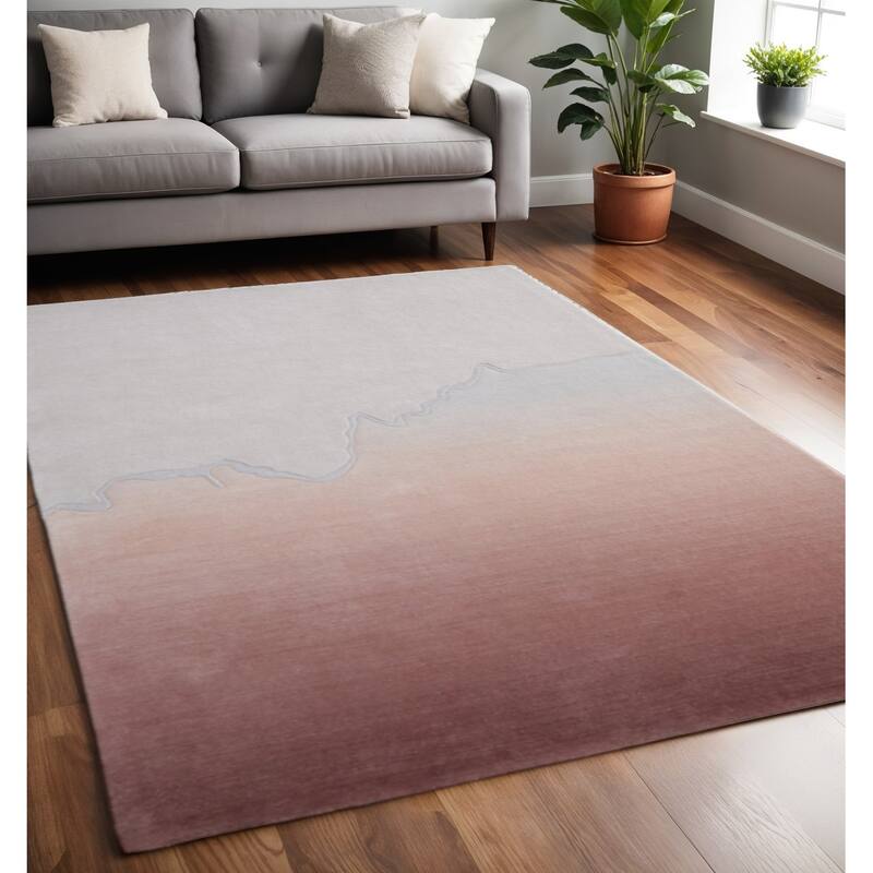 HomeRoots Ombre Casual Rectangle Area Rug - 96.00 in. x 60.00 in.  x 0.51 in.
