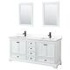 Option White / White Quartz Top / Matte Black Hardware