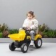 preview thumbnail 9 of 8, Kids Pedal Ride-On Excavator with Manual Bucket, No Power Tractor Car Toy with Backrest Seat for Ages 3-6, Outdoor Pretend Play