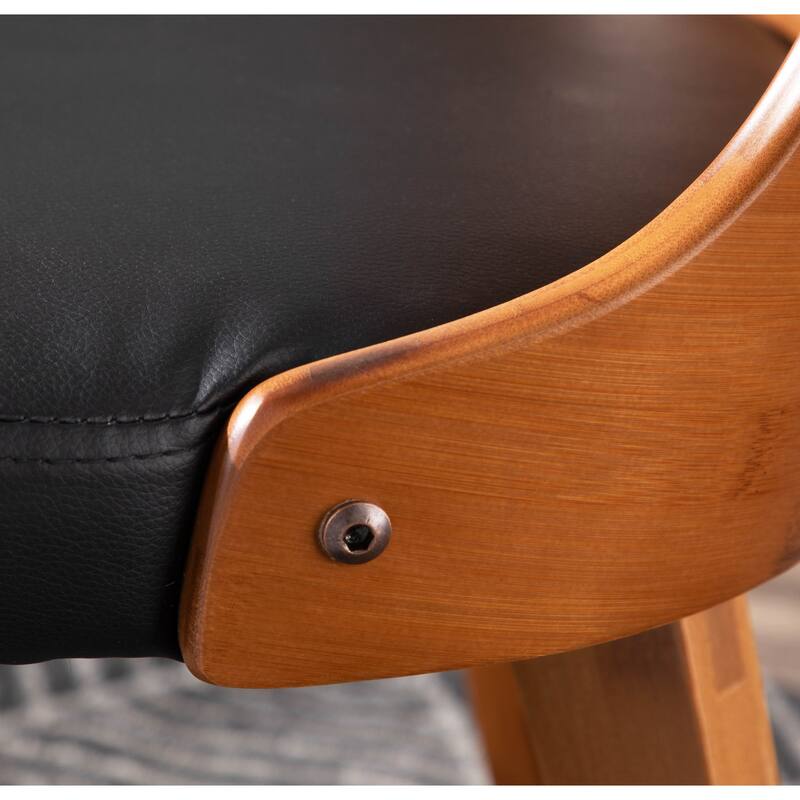 Carson Carrington Valsbo Walnut/Faux Leather Chair