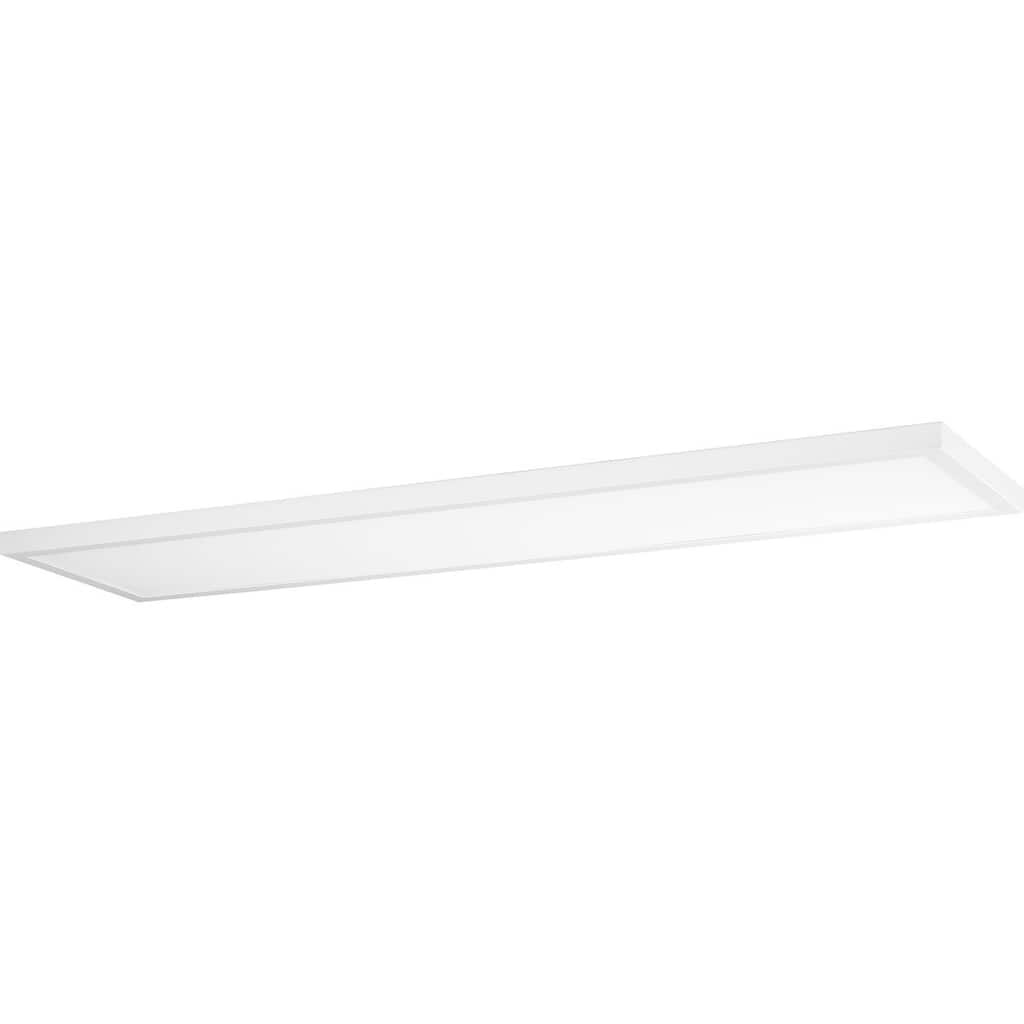 Everlume Collection 1-Light Satin White Modern LED Linear Panel Light - 11.93 in x 47.75 in x 1.242 in